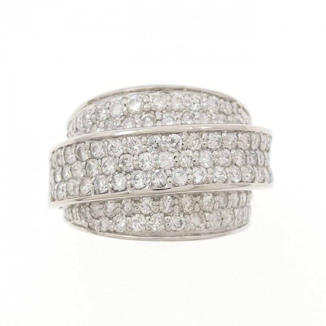 PT900 PAVE DIAMOND RING - 2