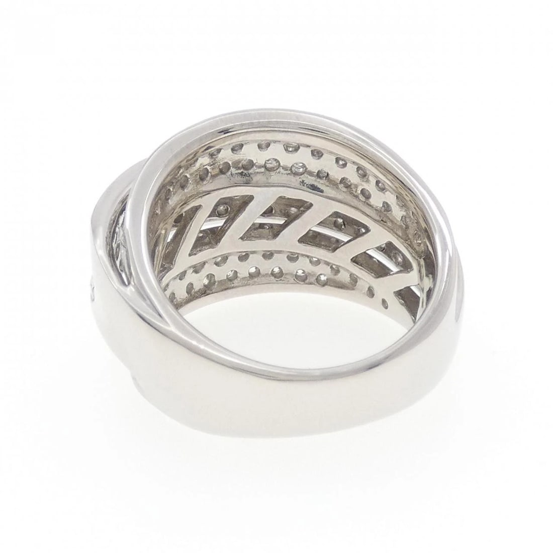 PT900 PAVE DIAMOND RING - 3