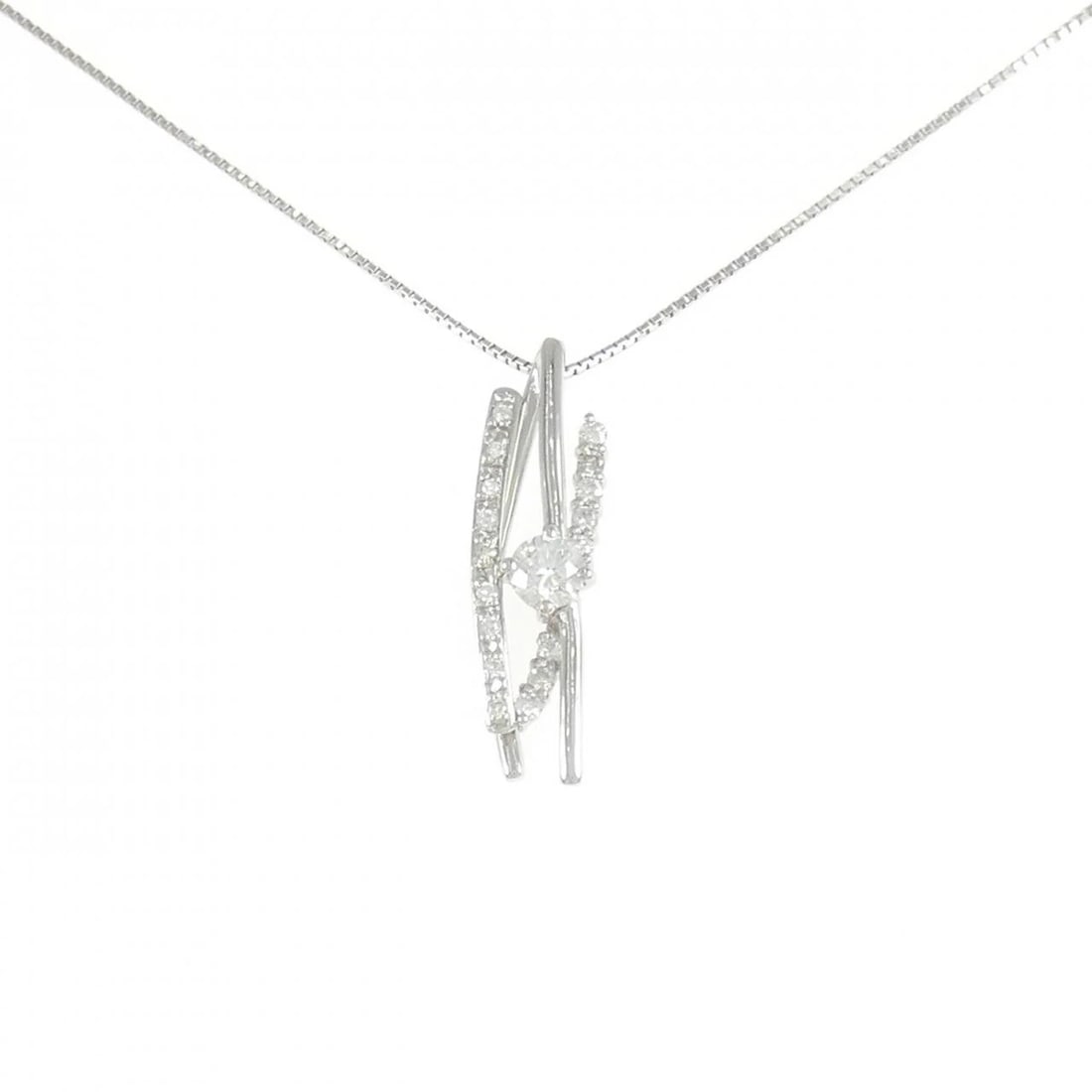 PT900/PT850 DIAMOND NECKLACE: PT900/PT850 Diamond Necklace Brand: Unbranded Type/Style: Necklace Material: Platinum900/Platinum850, Main Stone Natural Color: PT Size: Length: 45cm Accessories: None Accessories Notice: When