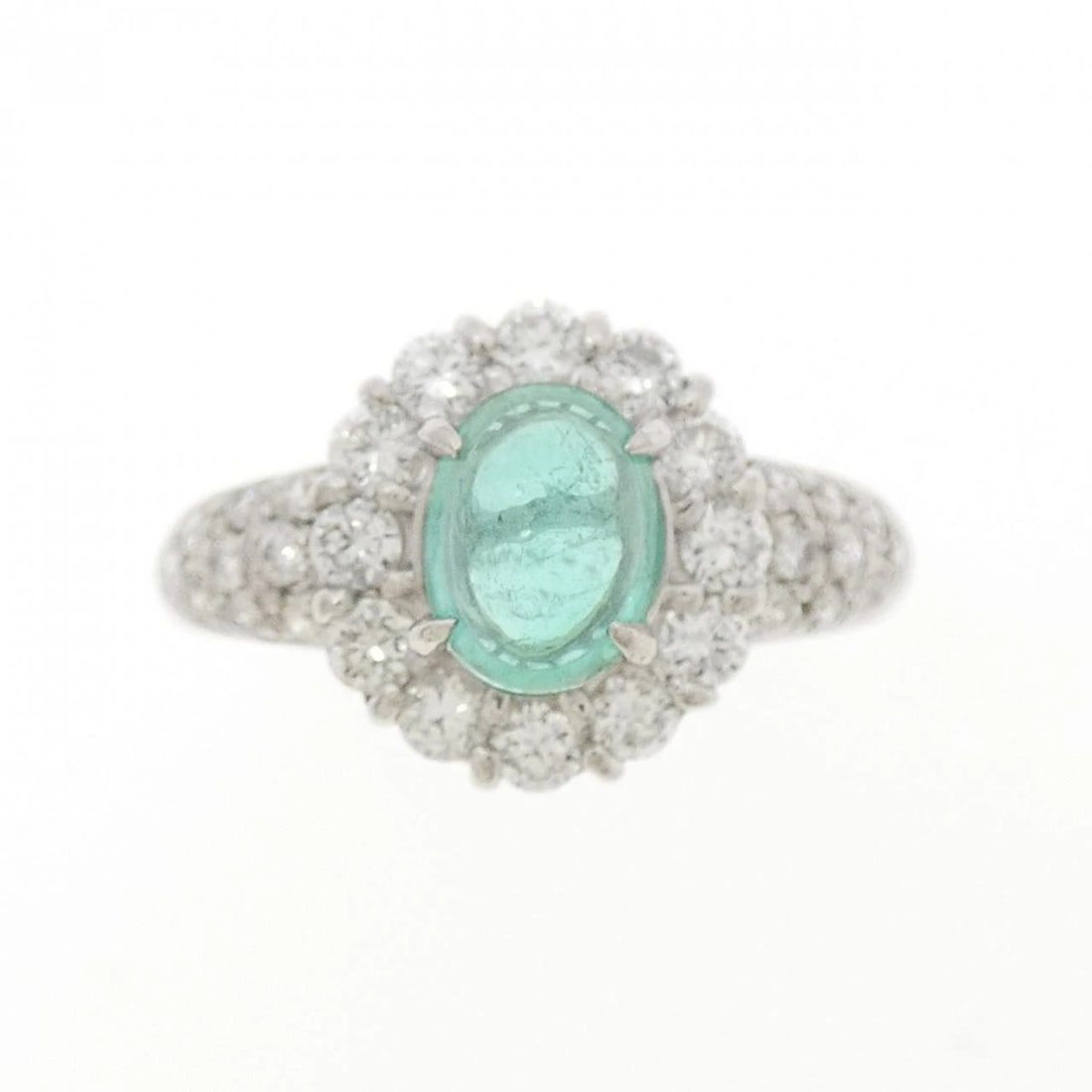 PT900 EMERALD RING - 2