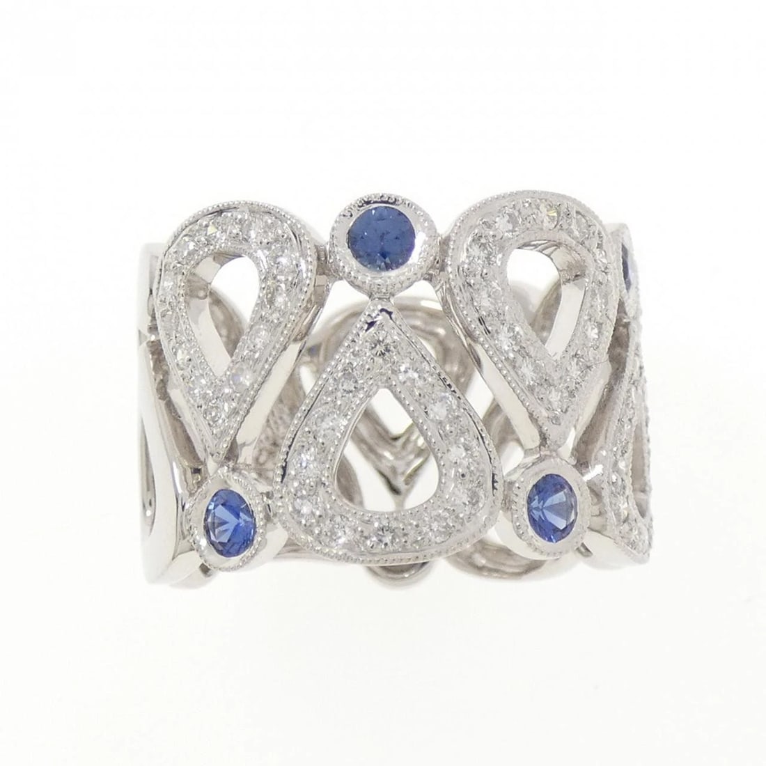 K18WG SAPPHIRE RING - 2
