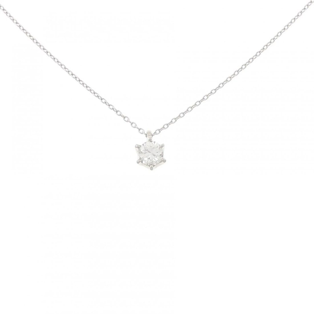 PT900/PT850 SOLITAIRE DIAMOND NECKLACE: PT900/PT850 Solitaire Diamond Necklace Brand: Unbranded Type/Style: Diamond Necklace Material: Platinum900/Platinum850, Main Stone Natural Color: PT Size: Length: 45cm Accessories: None Accessories