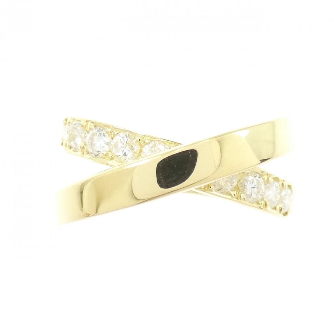 K18YG DIAMOND RING - 2