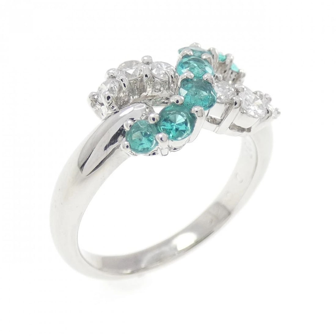 PT900 PARAIBA TOURMALINE RING: PT900 Paraiba tourmaline ring Brand: Unbranded Type/Style: Paraiba Tourmaline Ring Material: Platinum900, Main Stone Paraiba Tourmaline, Natural Color: PT Size: US4 1/2 Accessories: None A