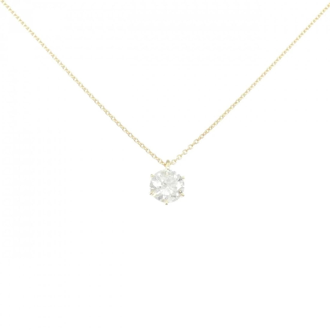 K18YG DIAMOND NECKLACE: K18YG Diamond Necklace Brand: Unbranded Type/Style: Necklace Material: Platinum 900 / K18 yellow gold, Main Stone Natural Color: PT Size: Length: 45cm Accessories: None Accessories Notice: