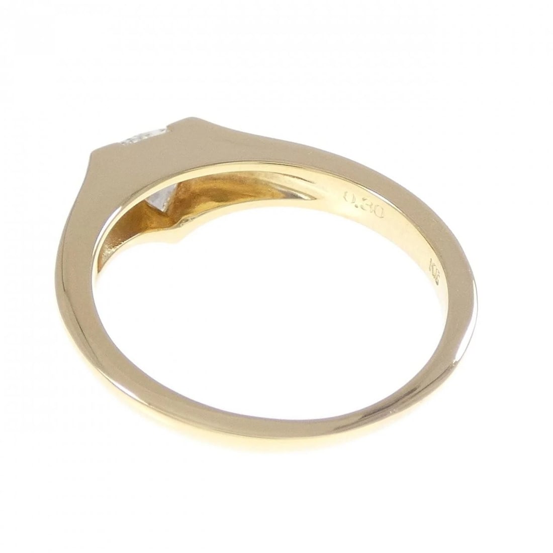 K18YG DIAMOND RING - 3