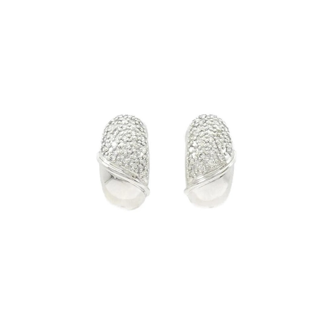 PT900/K18WG DIAMOND PIERCE/EARRING: PT900/K18WG Diamond Pierce/Earring Brand: Unbranded Type/Style: Diamond Pierce/Earring Material: Platinum 900 / K18 white gold, Main Stone Natural Color: PT, WG Size: Actual Size: Approx. height x