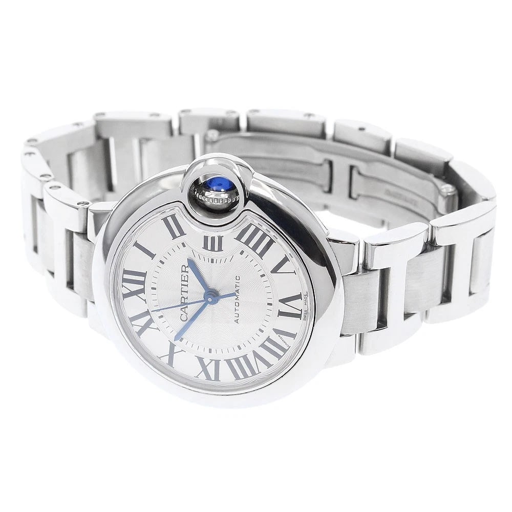CARTIER BALLON BLEU SILVER DIAL AUTOMATIC WATCH: CARTIER Ballon Bleu Silver Dial Automatic Watch Brand: CARTIER Type/Style: Wristwatch Material: Band Material Stainless Steel, Case Material Stainless Steel Color: Dial Color Silver Size: Case Size