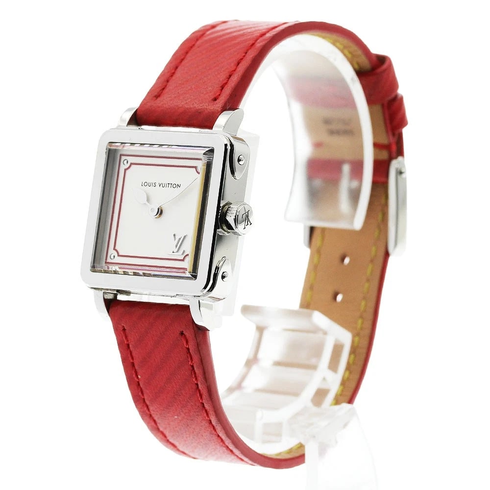 LOUIS VUITTON AMPLEE PM SILVER DIAL QUARTZ WATCH - 2
