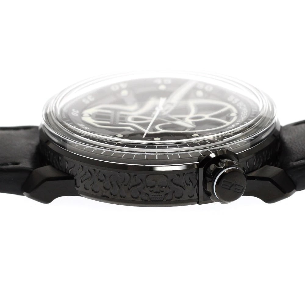 BOMBERG SKULL DATE BLACK DIAL AUTOMATIC WATCH - 2