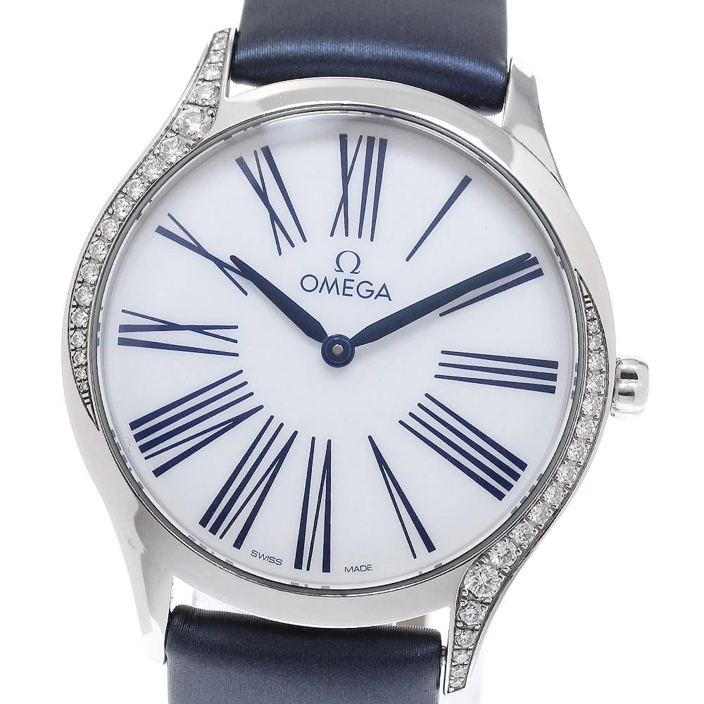 OMEGA DE VILLE TRESOR QUARTZ WATCH: OMEGA De Ville Tresor Quartz Watch Brand: OMEGA Type/Style: Wristwatch Material: Band Material leather, Case Material Stainless Steel Color: Dial Color white Size: Case Size About36mm (1.4inch) Wrist 