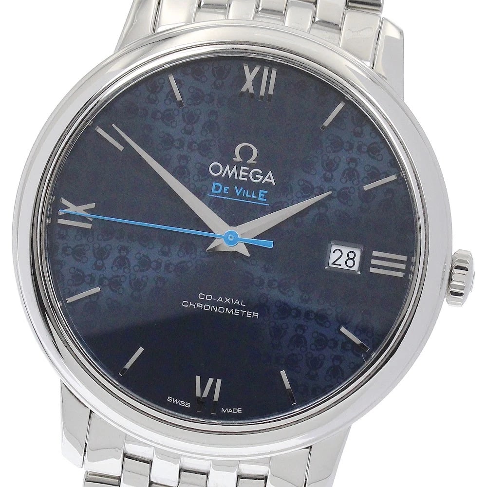 OMEGA DE VILLE PRESTIGE ORBIS EDITION AUTOMATIC WATCH: OMEGA De Ville Prestige Orbis Edition Automatic Watch Brand: OMEGA Type/Style: Wristwatch Material: Band Material Stainless Steel, Case Material Stainless Steel Color: Dial Color blue Size: Case Size