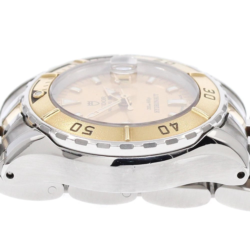 TUDOR PRINCESS DATE HYDRO NOTE GOLD DIAL AUTOMATIC WATCH - 4