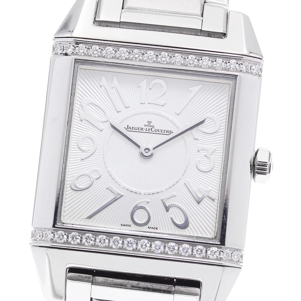 JAEGER-LECOULTRE REVERSO SQUADRA DIAMOND BEZEL QUARTZ WATCH (1 of 2)