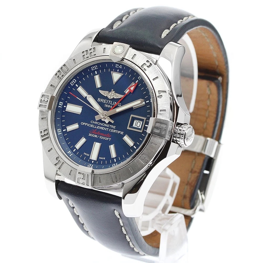BREITLING AVENGER DATE NAVY AUTOMATIC WATCH - 2