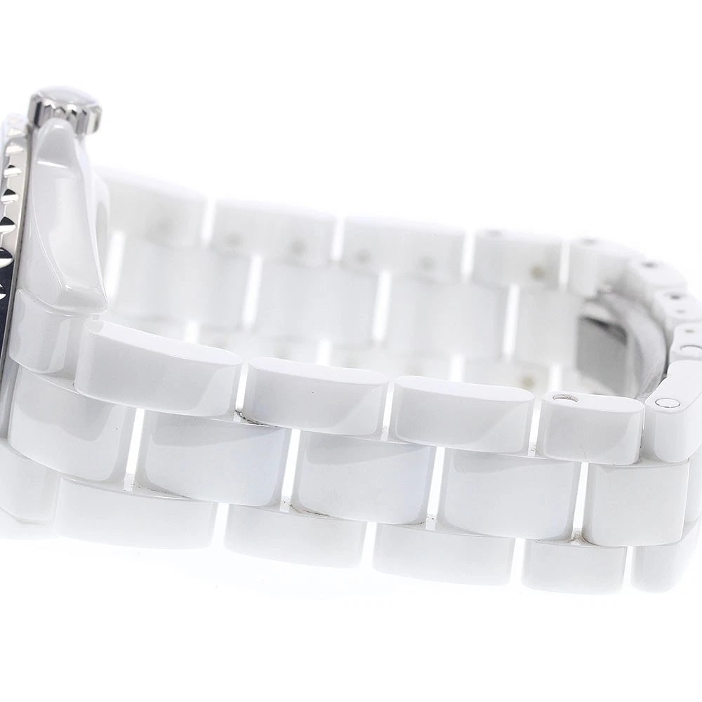 CHANEL J12 WHITE CERAMIC AUTOMATIC WATCH - 3