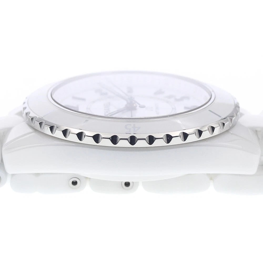 CHANEL J12 WHITE CERAMIC AUTOMATIC WATCH - 5