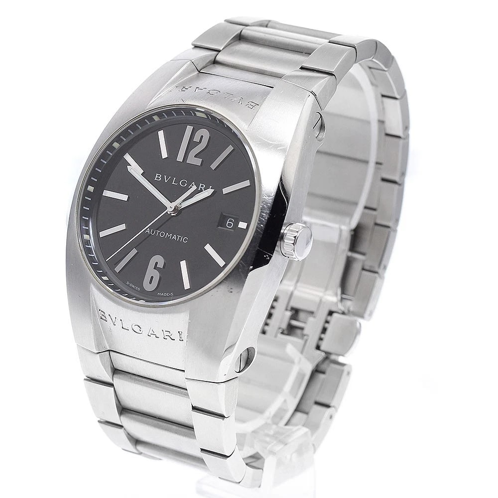 BVLGARI DATE BLACK AUTOMATIC WATCH - 2