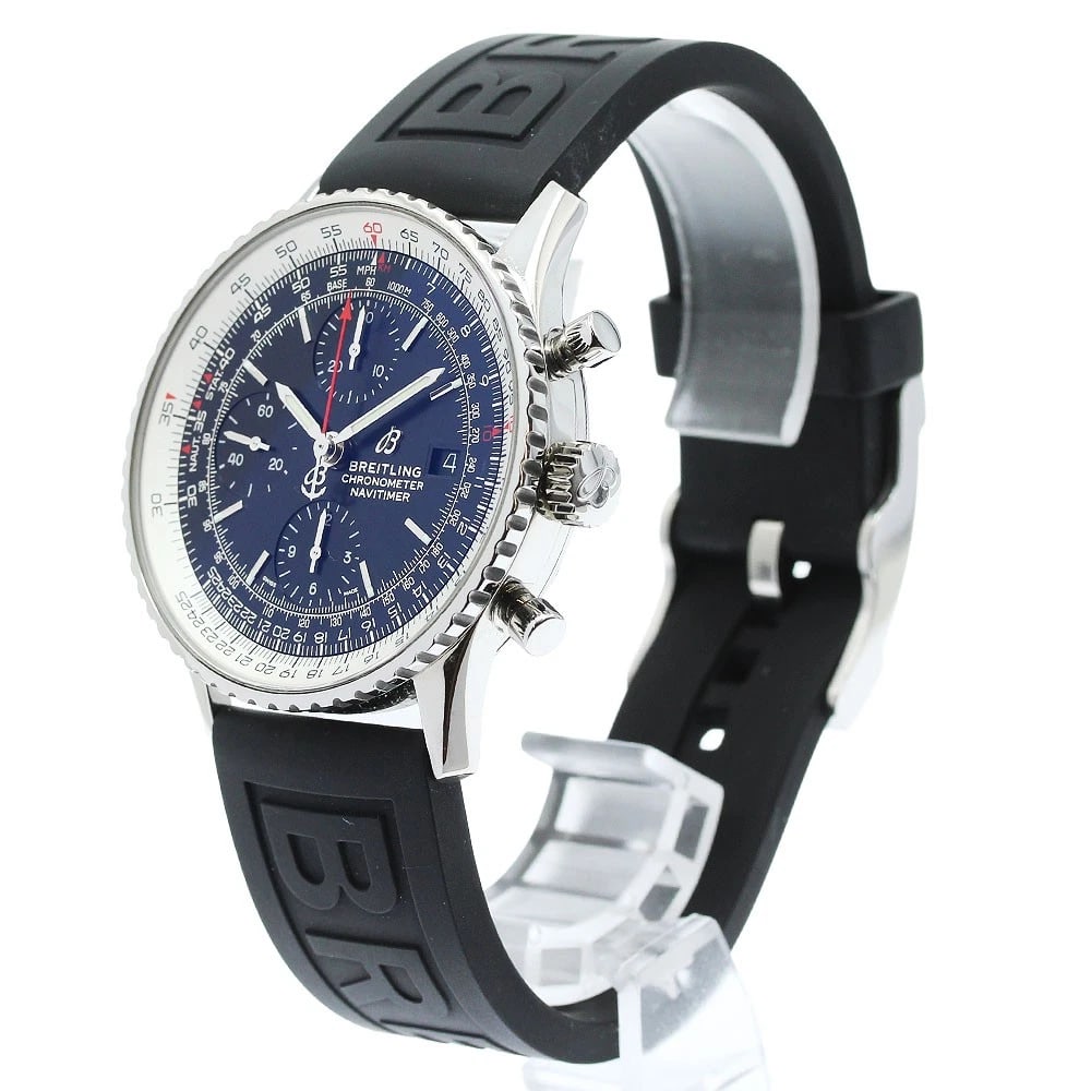 BREITLING NAVITIMER CHRONOGRAPH BLACK AUTOMATIC WATCH - 2