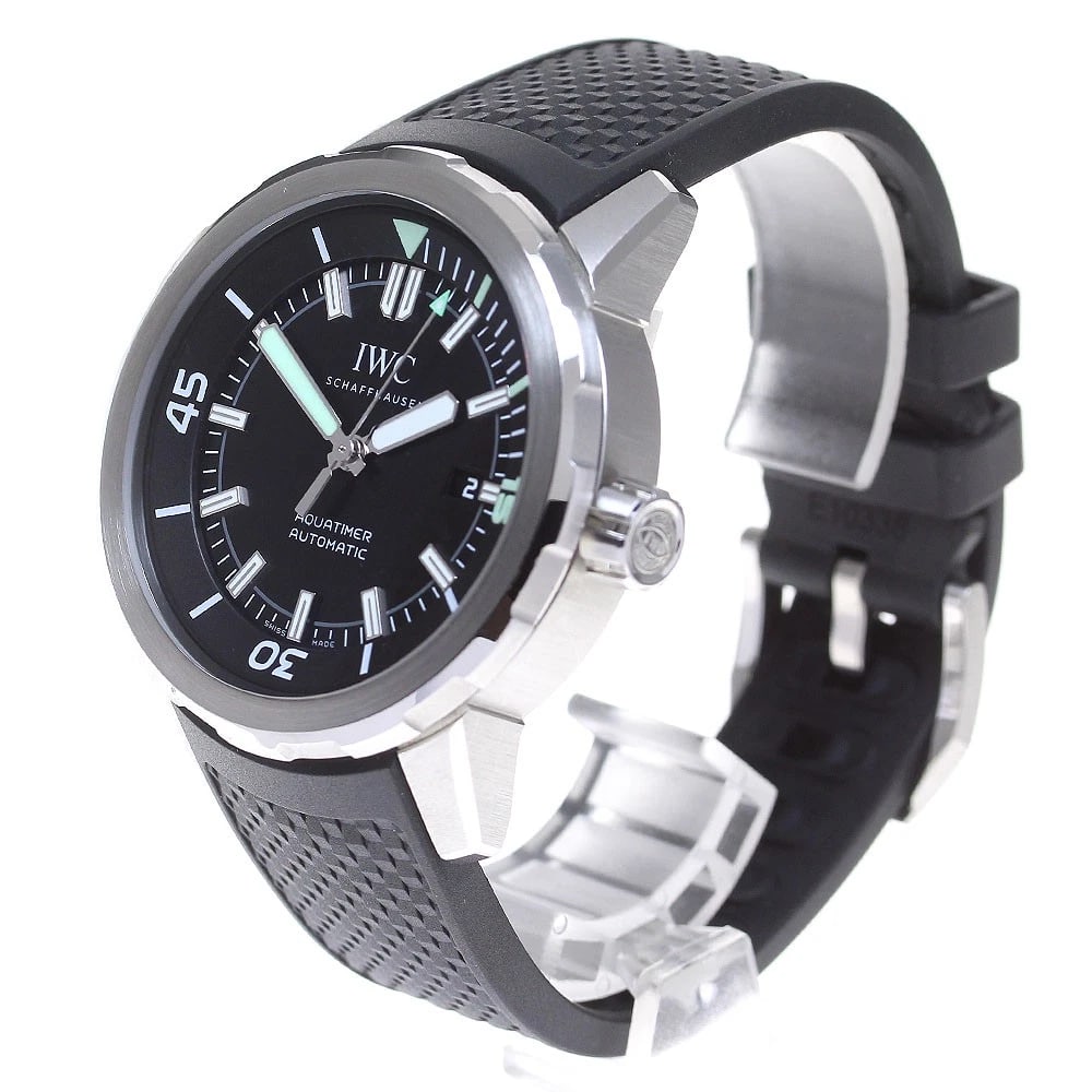 IWC SCHAFFHAUSEN AQUA TIMER BLACK AUTOMATIC WATCH - 2