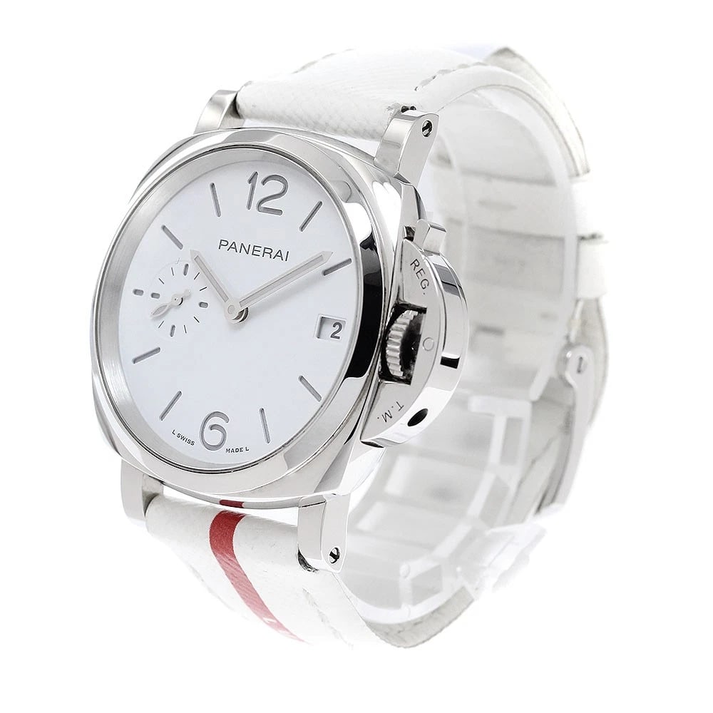 PANERAI LUMINOR WHITE DIAL AUTOMATIC WATCH - 2