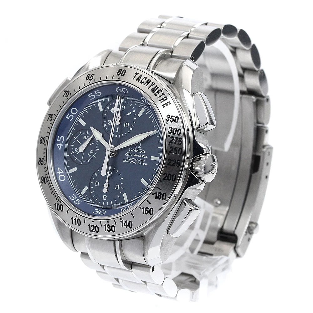 OMEGA SPEEDMASTER BLUE AUTOMATIC WATCH - 2