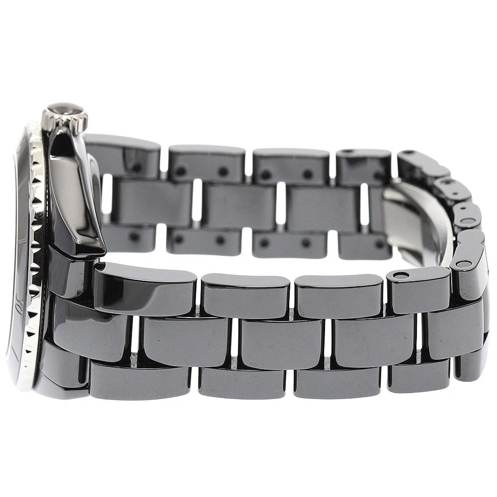 CHANEL J12 BLACK CERAMIC AUTOMATIC WATCH - 3