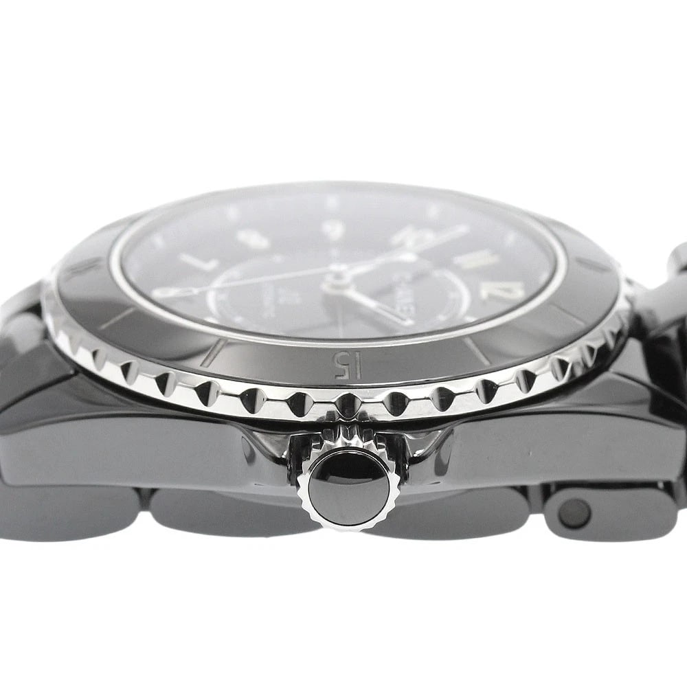 CHANEL J12 BLACK CERAMIC AUTOMATIC WATCH - 4