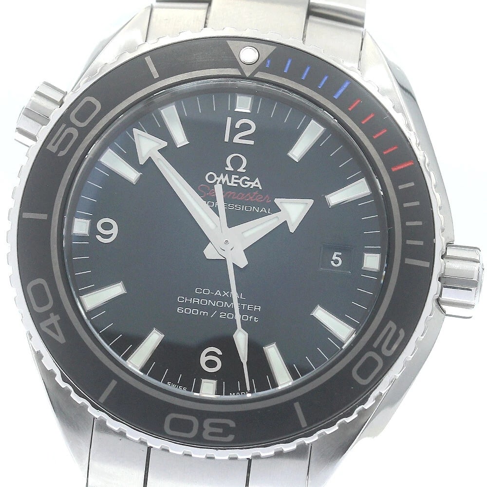 OMEGA SEAMASTER AUTOMATIC WATCH: OMEGA Seamaster Automatic Watch Brand: OMEGA Type/Style: Wristwatch Material: Stainless Steel, Stainless Steel Color: Dial Color black Band Color Silver Case Color Silver Size: Case size About 46mm