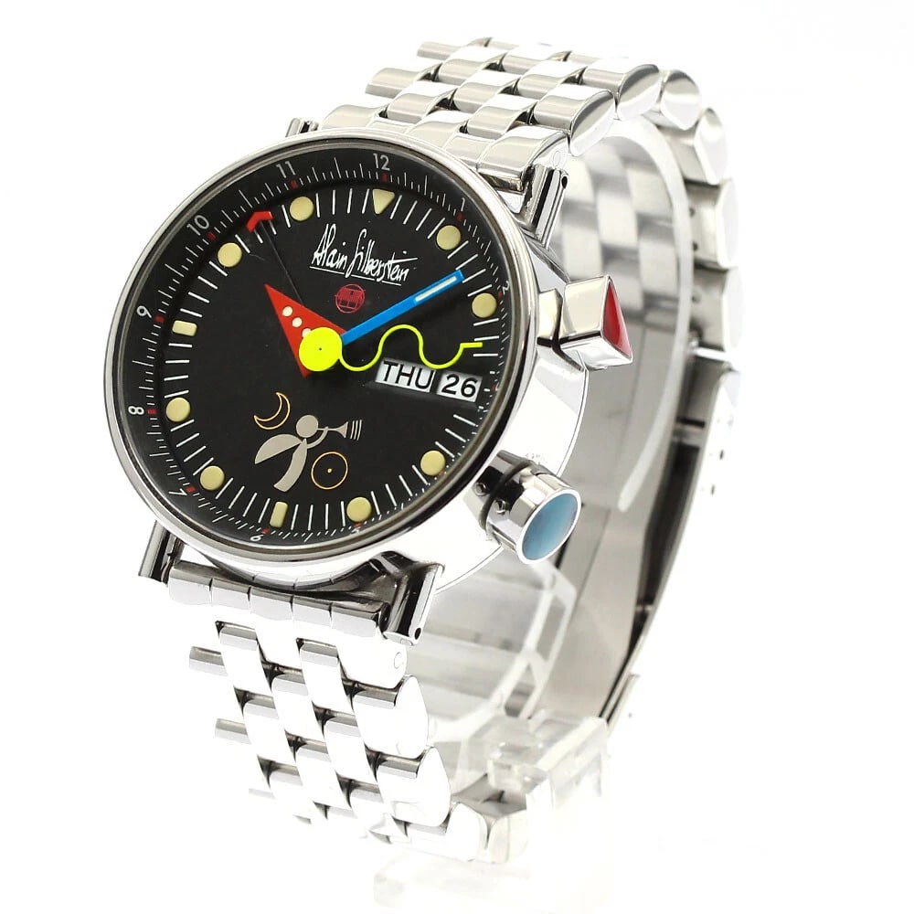 ALAIN SILBERSTEIN DATE AUTOMATIC WATCH - 2