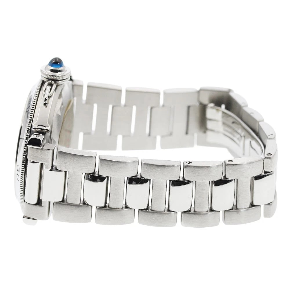 CARTIER PASHA DATE SILVER AUTOMATIC WATCH - 3