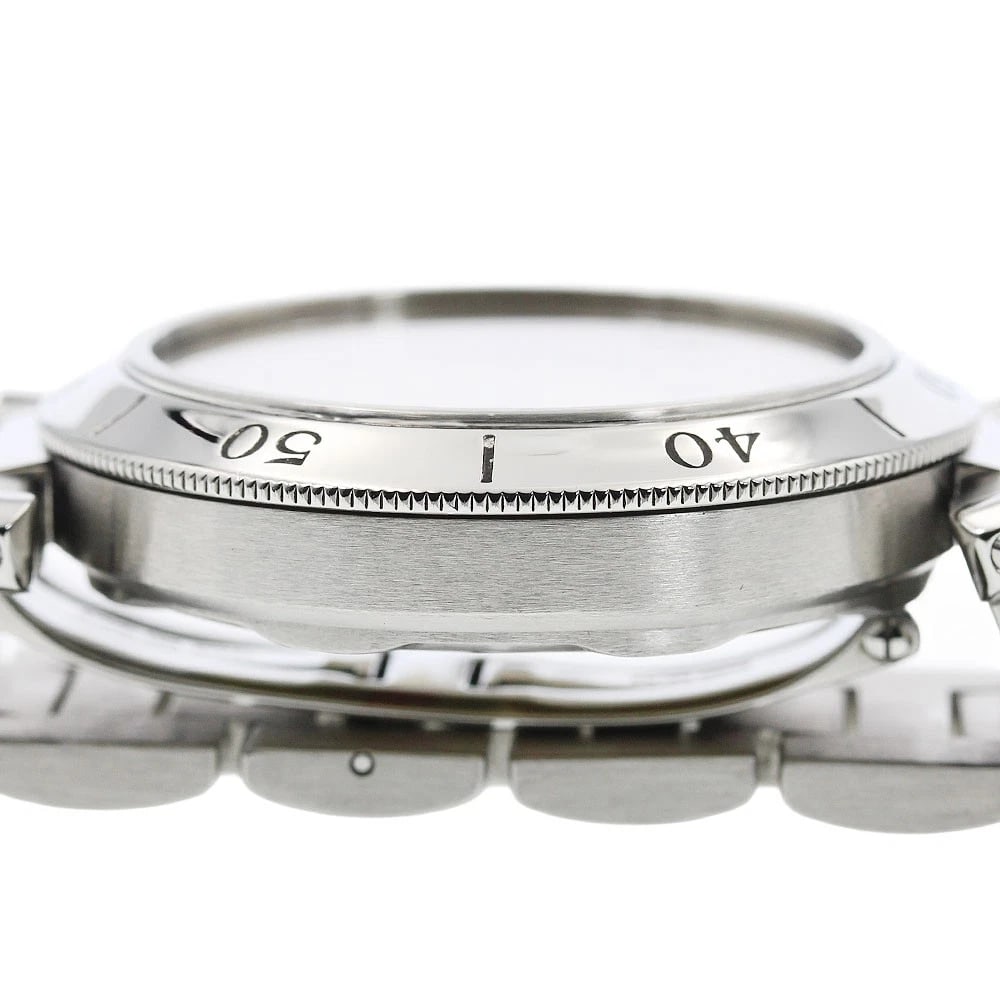 CARTIER PASHA DATE SILVER AUTOMATIC WATCH - 5