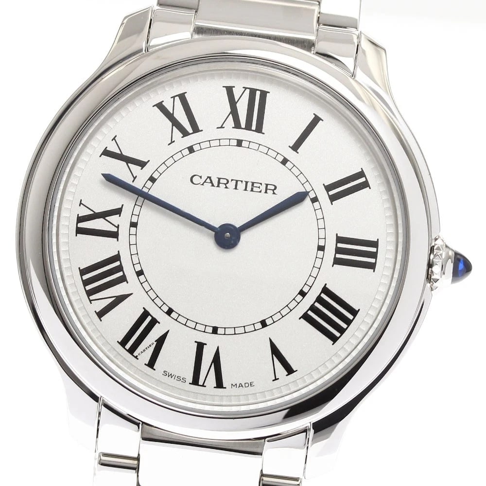 CARTIER RONDEMAST SILVER QUARTZ WATCH: CARTIER Rondemast Silver Quartz Watch Brand: CARTIER Type/Style: Wristwatch Material: Band Material Stainless Steel, Case Material Stainless Steel Color: Dial Color Silver Band Color Silver Case