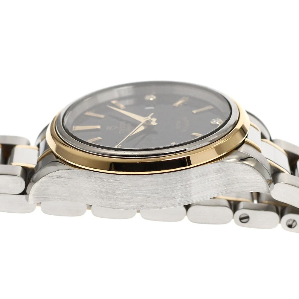 TUDOR DATE DIAMOND BLACK AUTOMATIC WATCH - 3