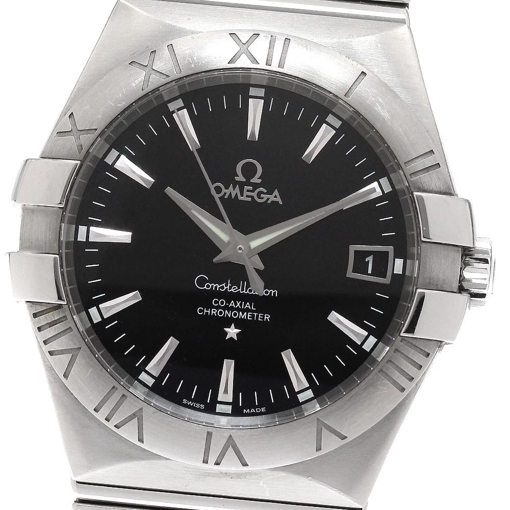OMEGA CONSTELLATION DATE AUTOMATIC WATCH: OMEGA Constellation Date Automatic Watch Brand: OMEGA Type/Style: Wristwatch Material: Band Material Stainless Steel, Case Material Stainless Steel Color: Case Color Silver Band Color Silver Dial