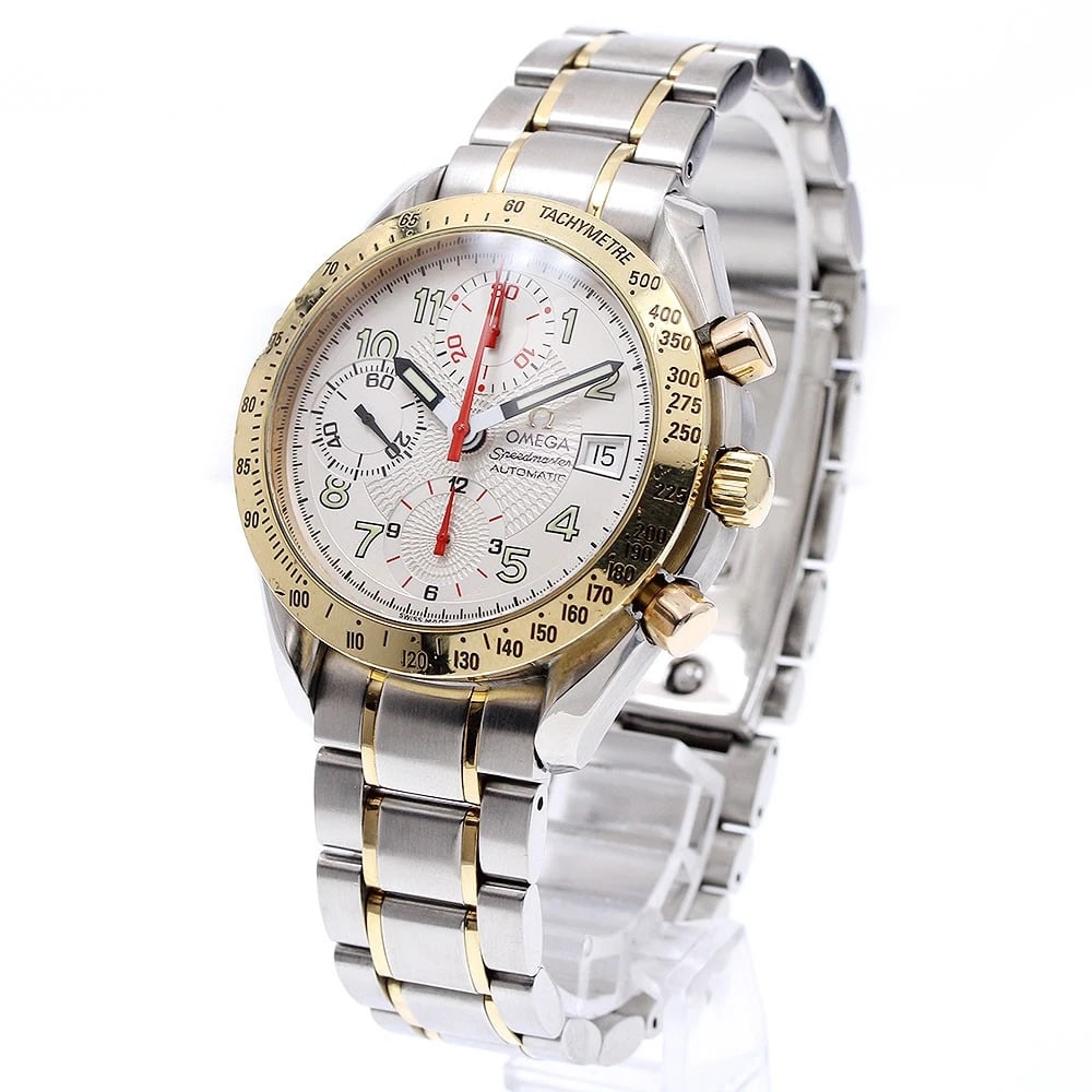 OMEGA SPEEDMASTER DATE CHRONOGRAPH SILVER AUTOMATIC WATCH - 2
