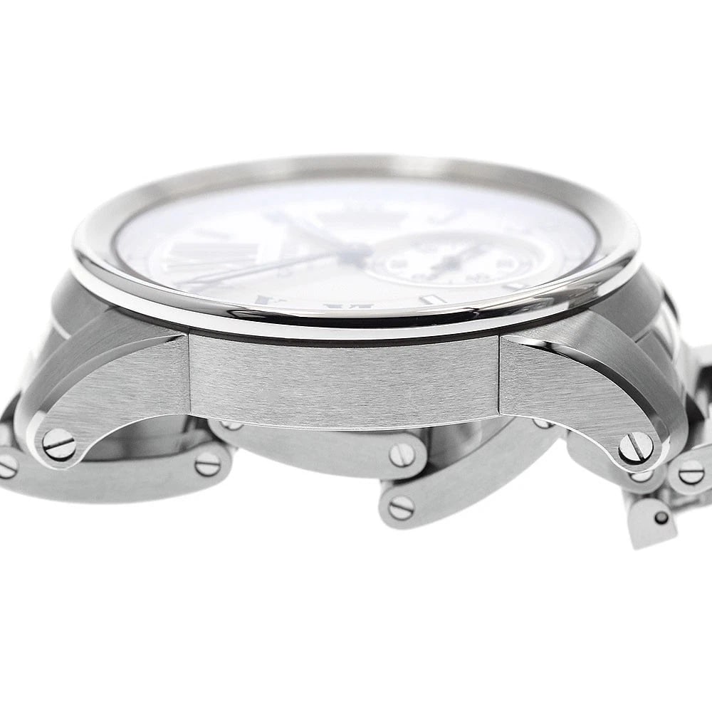 CARTIER CALIBRE SILVER AUTOMATIC WATCH - 5