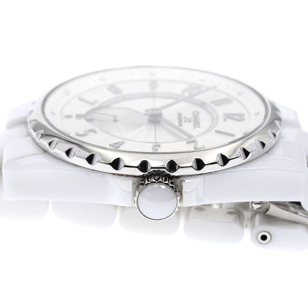 CHANEL J12 WHITE CERAMIC AUTOMATIC WATCH - 4