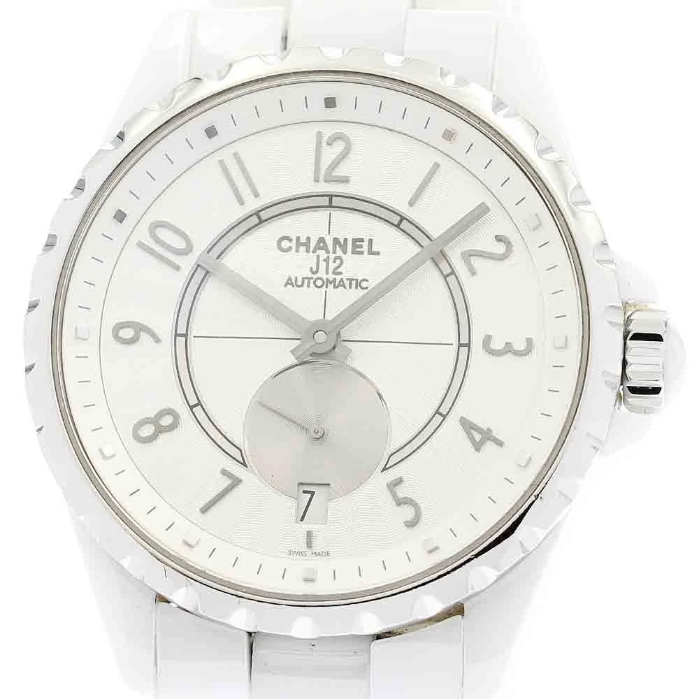 CHANEL J12 WHITE CERAMIC AUTOMATIC WATCH: CHANEL J12 White Ceramic Automatic Watch Brand: CHANEL Type/Style: Wristwatch Material: Band Material Stainless Steel / ceramic, Case Material Stainless Steel / ceramic Color: Case Color White / Silve