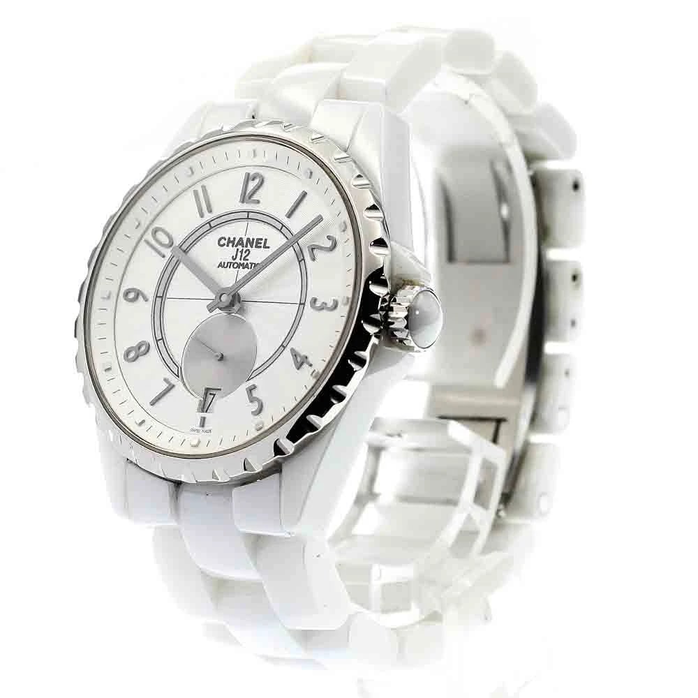 CHANEL J12 WHITE CERAMIC AUTOMATIC WATCH - 2