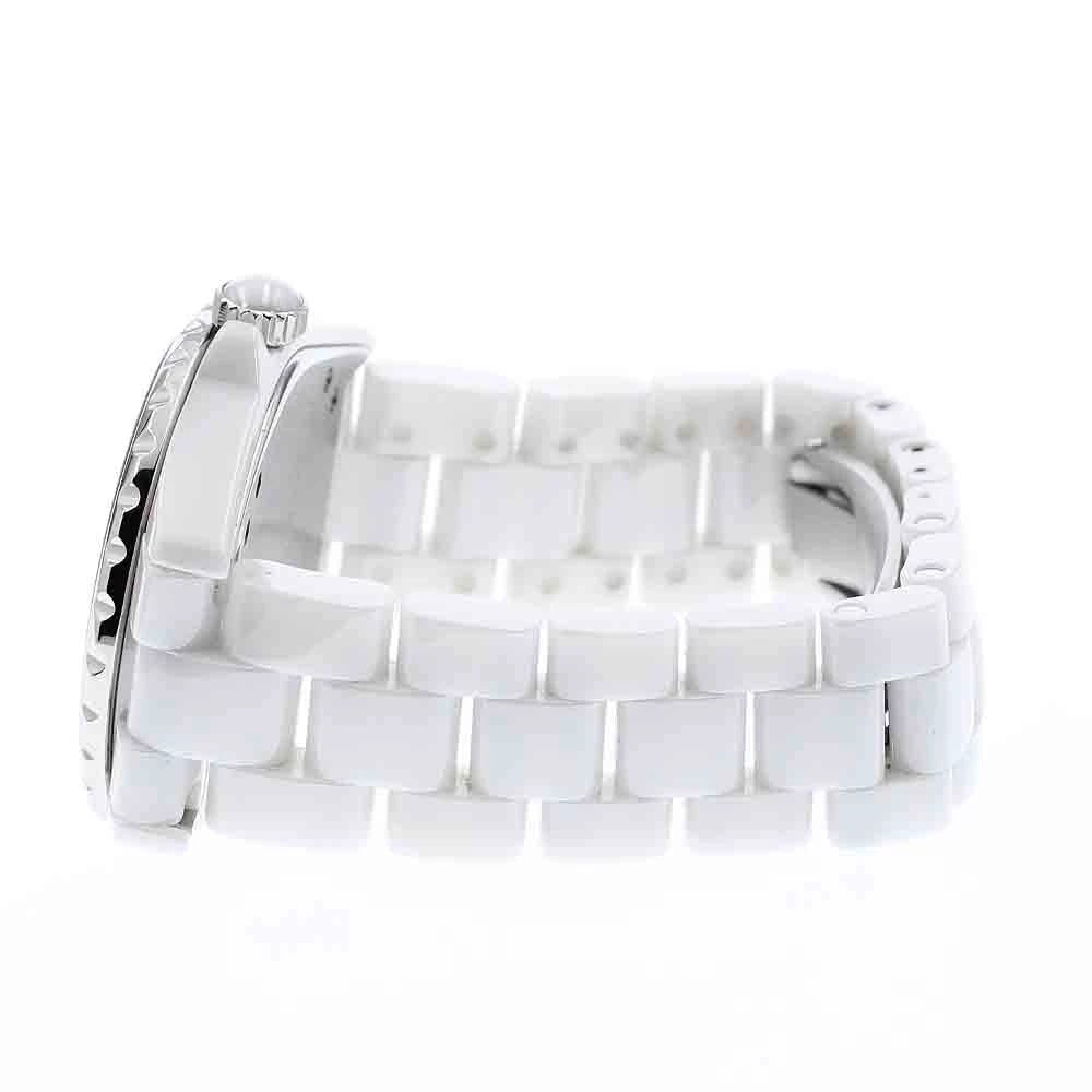 CHANEL J12 WHITE CERAMIC AUTOMATIC WATCH - 3