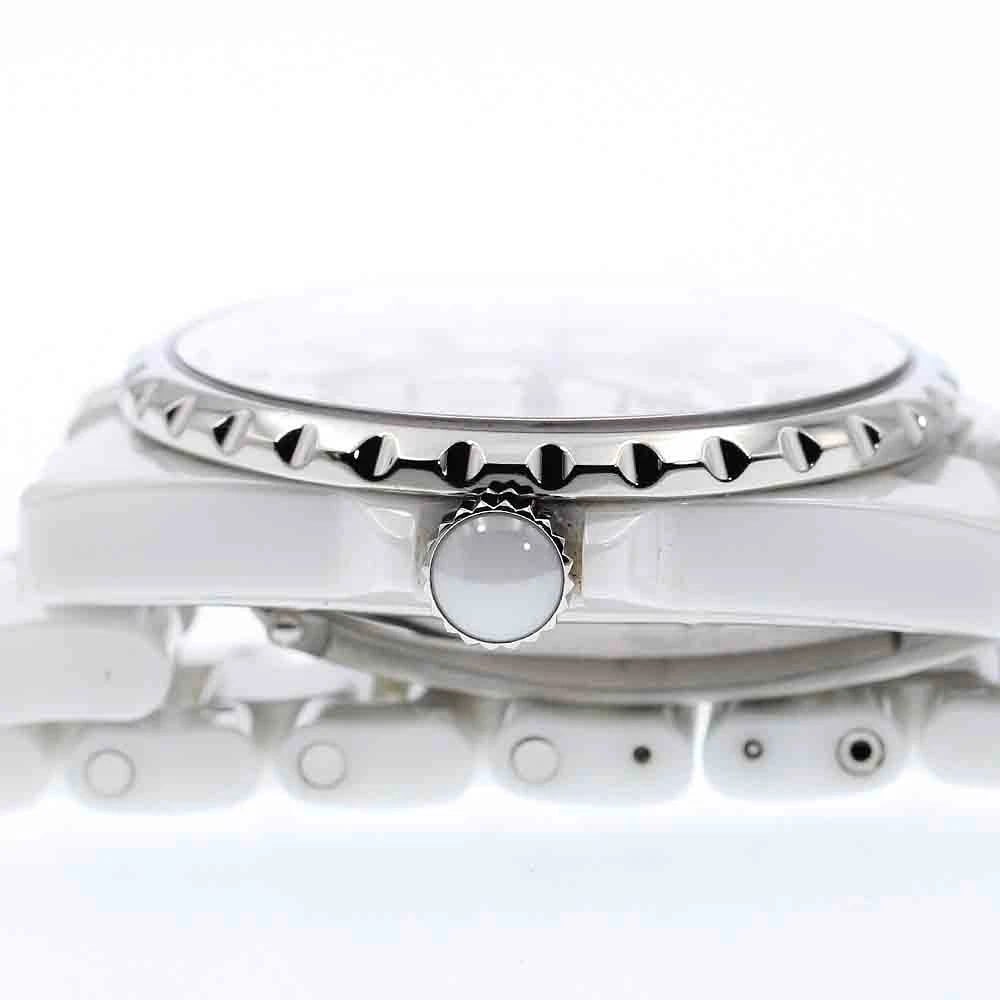 CHANEL J12 WHITE CERAMIC AUTOMATIC WATCH - 4