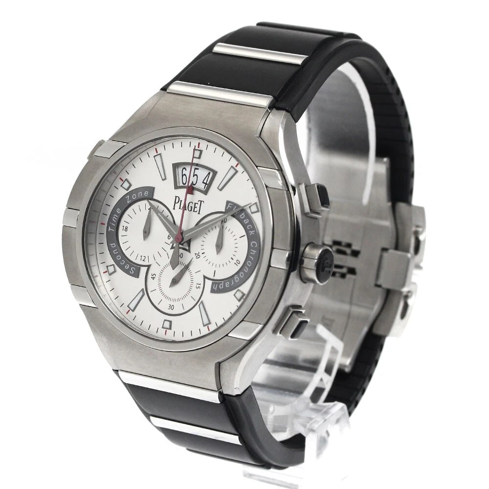 PIAGET POLO DATE SILVER AUTOMATIC WATCH - 2