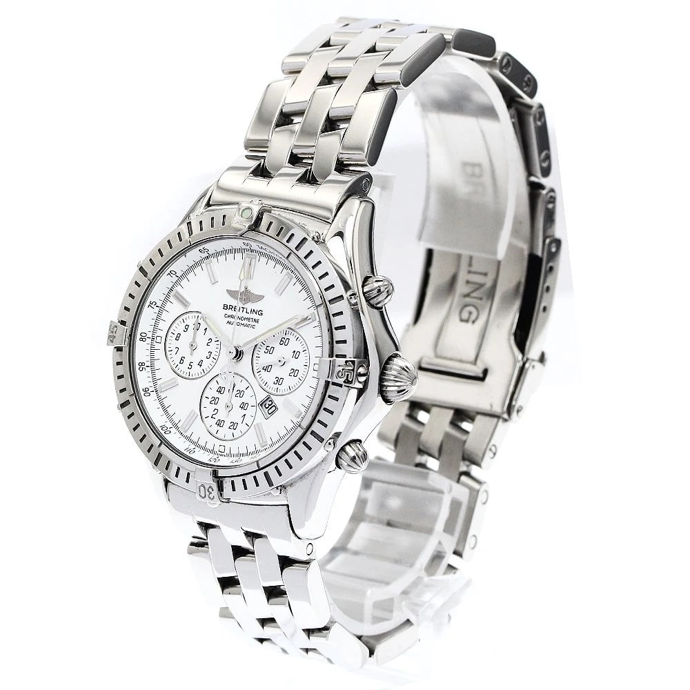 BREITLING DATE CHRONOGRAPH WHITE WATCH - 2
