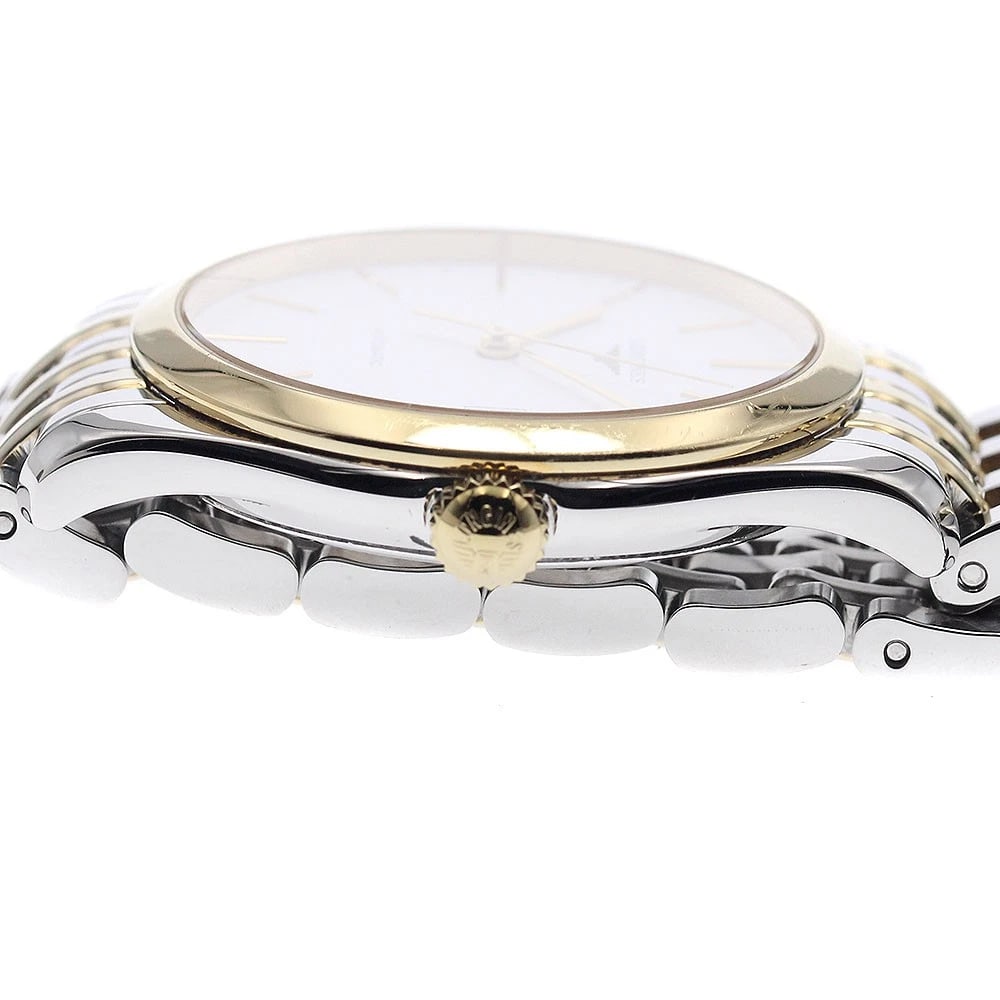 LONGINES CLASSIC DATE WHITE AUTOMATIC WATCH - 4
