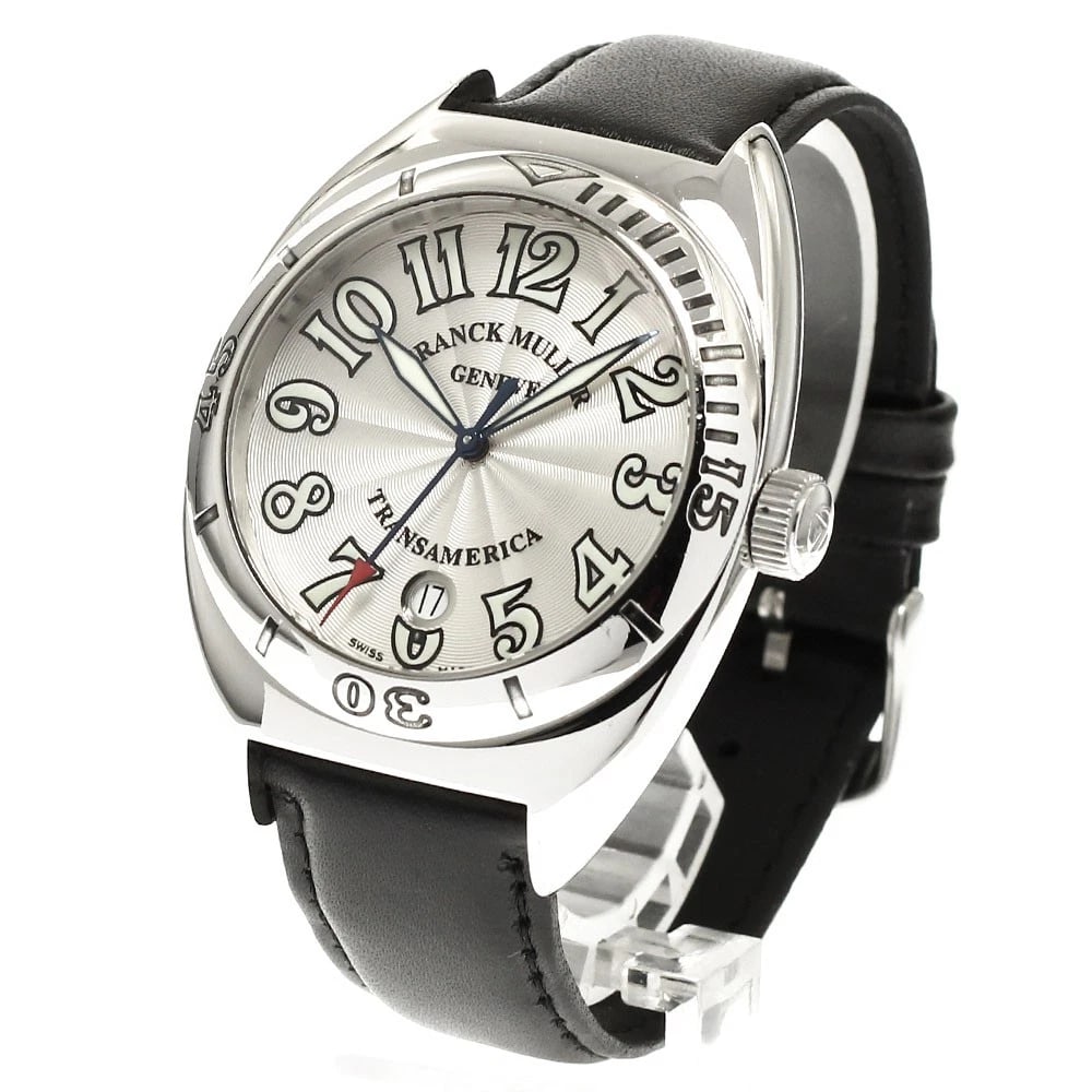FRANCK MULLER DATE SILVER AUTOMATIC WATCH - 2