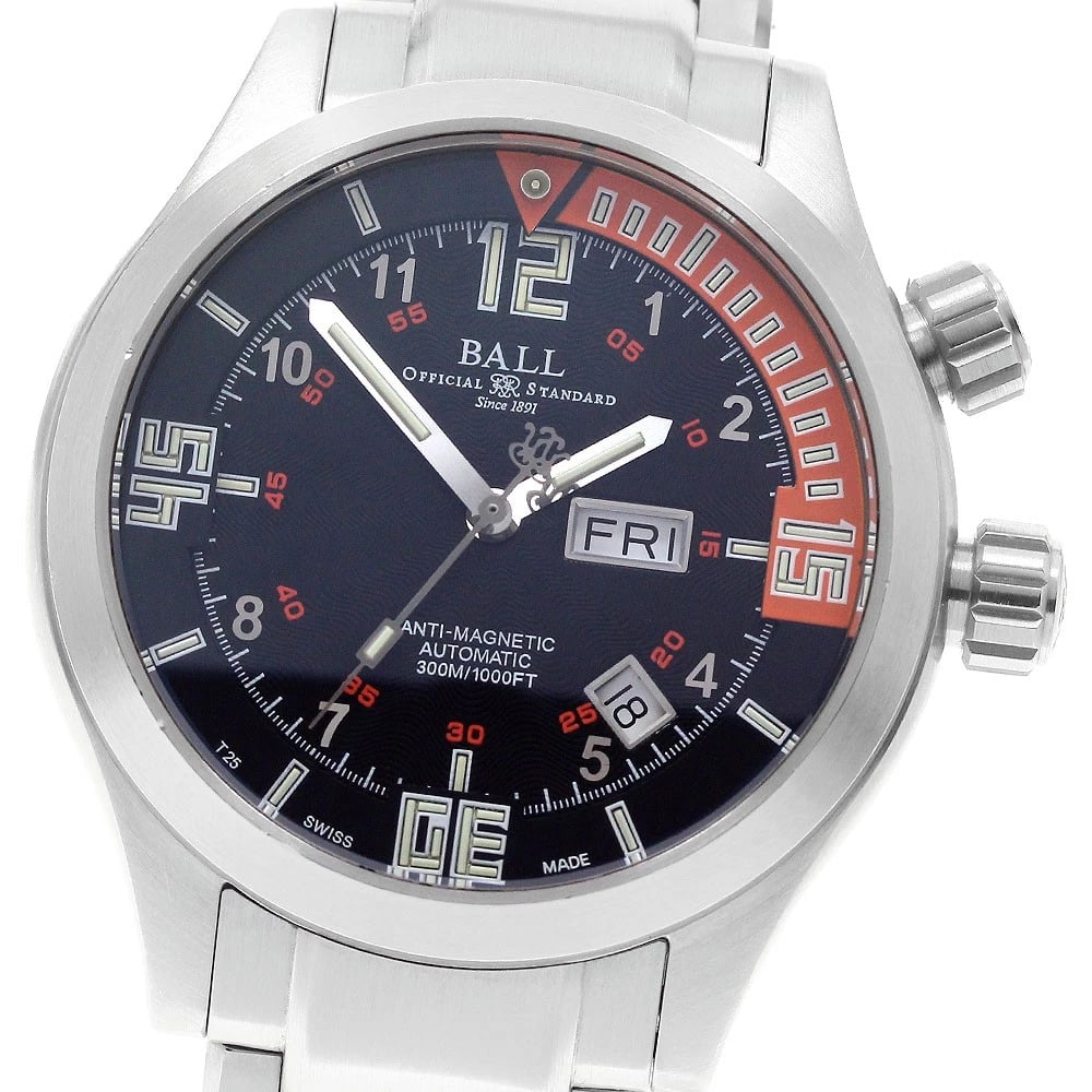 BALL WATCH ENGINEER MASTER DAY AUTOMATIC WATCH: BALL WATCH Engineer Master Day Automatic Watch Brand: BALL WATCH Type/Style: Wristwatch Material: Band Material Stainless Steel, Case Material Stainless Steel Color: Case Color Silver Band Color
