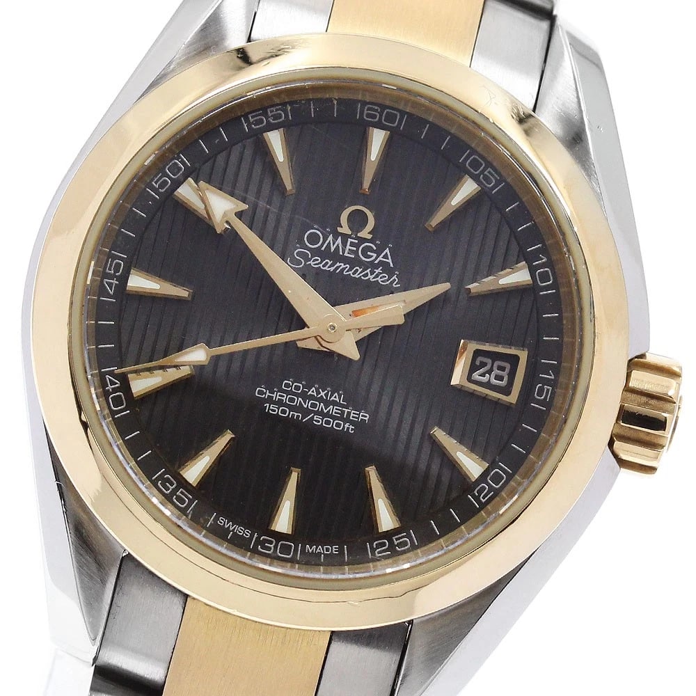 OMEGA SEAMASTER AQUA TERRA AUTOMATIC WATCH: OMEGA Seamaster Aqua Terra Automatic Watch Brand: OMEGA Type/Style: Wristwatch Material: Band Material Stainless Steel/18KYG, Case Material Stainless Steel/18KYG Color: Case Color Gold / Silver Band