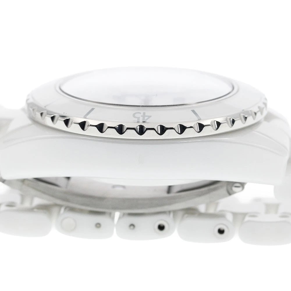 CHANEL J12 WHITE CERAMIC AUTOMATIC WATCH - 5