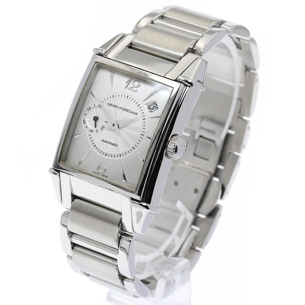 GIRARD PERREGAUX SILVER AUTOMATIC WATCH - 2